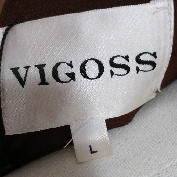 NWT- Vigoss Brown Leather Fringe Jacket - Picture 2 of 16